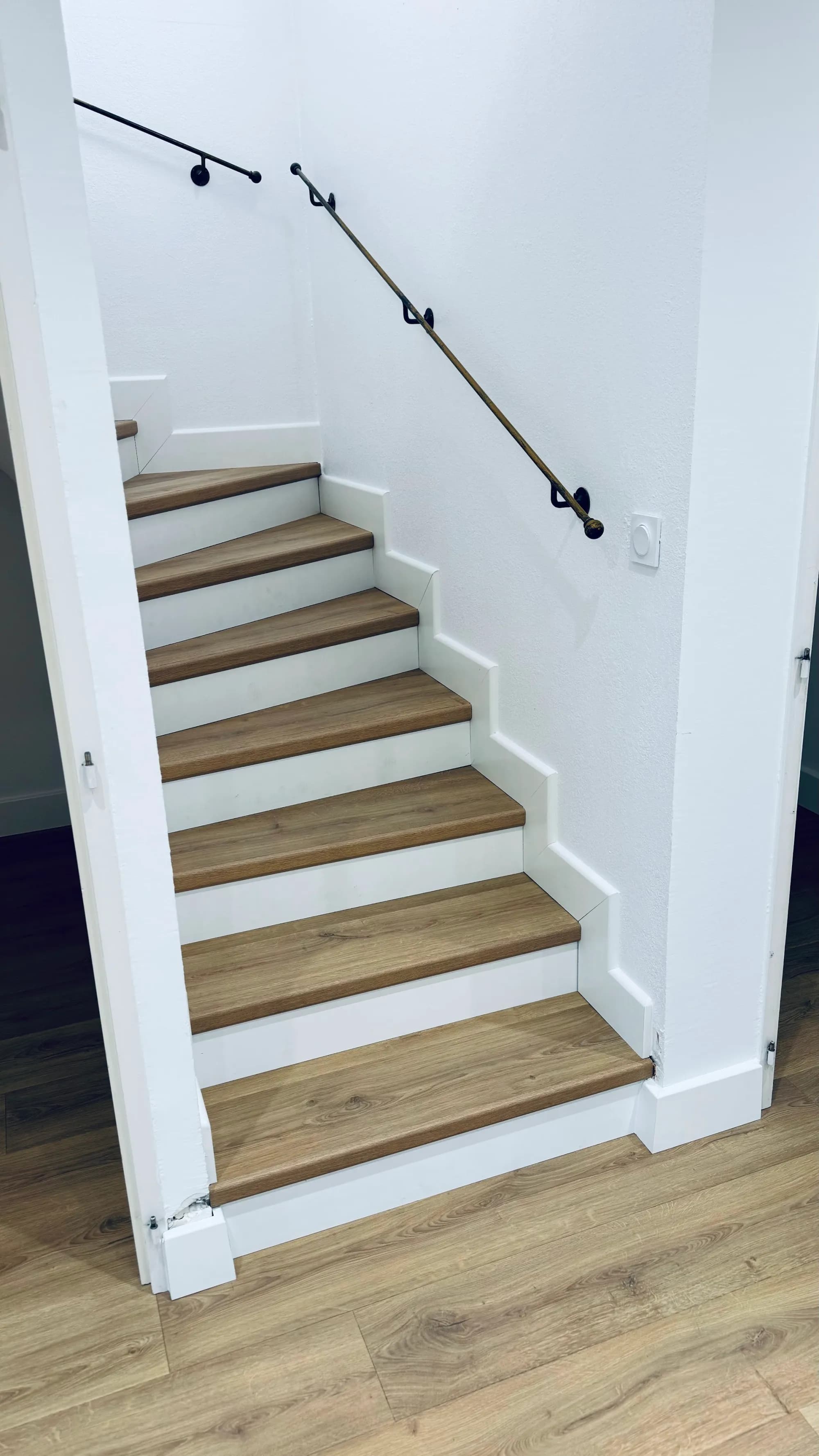 Escalier aménagé dans un volume réduit à Bayonne