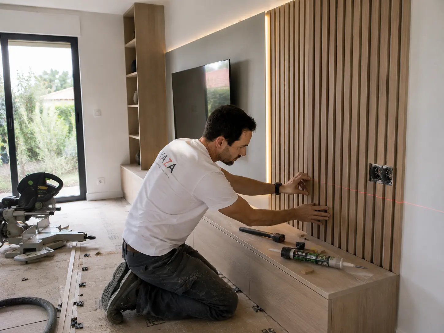 Aménagement intérieur sur mesure par Kaza : dressings, placards, cloisons